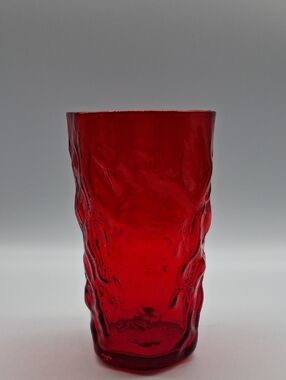 Morgantown Crinkle Ruby Red Tumbler